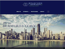Tablet Screenshot of bradfordandgordon.com